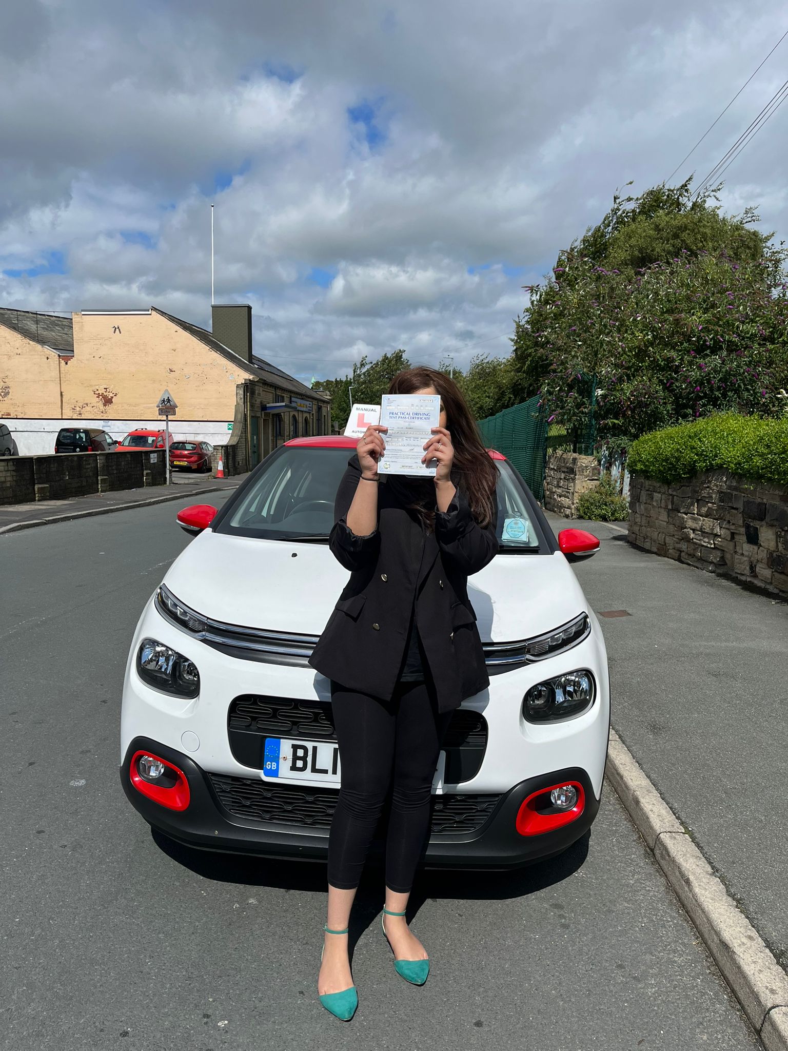 Student passing driving test with Al-Rida Driving School in dewsbury, wakefield, batley, mirfield, ossett, morley and surrounding areas